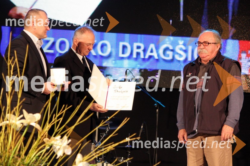 Franc Kangler, župan MOM, dr. Alojz Križman in Zorko DragšičŠportnik Maribora 2011