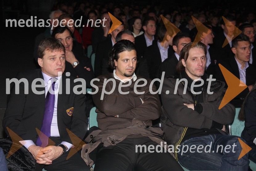 Bojan Ban, direktor NK Maribor, Zlatko Zahovič, športni direktor in Miran Pavlin, NK MariborŠportnik Maribora 2011