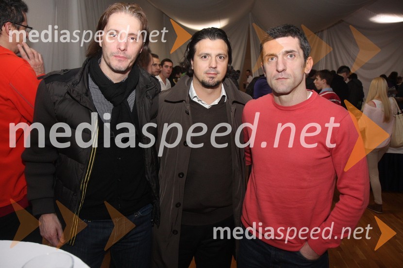 Miran Pavlin, NK Maribor, Zlatko Zahovič, športni direktor in Marinko Galič, nogometašŠportnik Maribora 2011