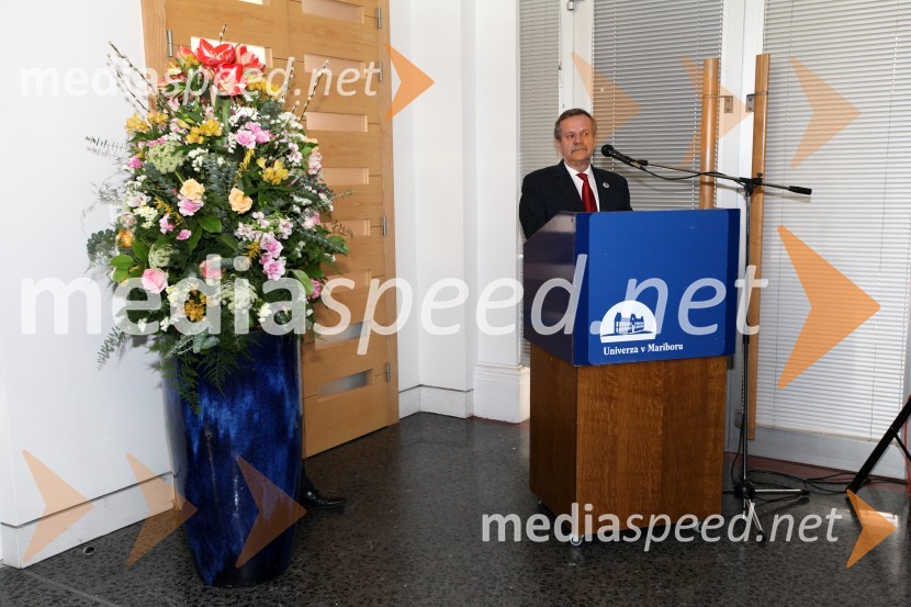 Prof. dr. Radovan Stanislav Pejovnik, rektor Univerze v LjubljaniUniverza v Mariboru, Slovenska rektorska konferenca ter odkritje kipa dr. Antona Trstenjaka
