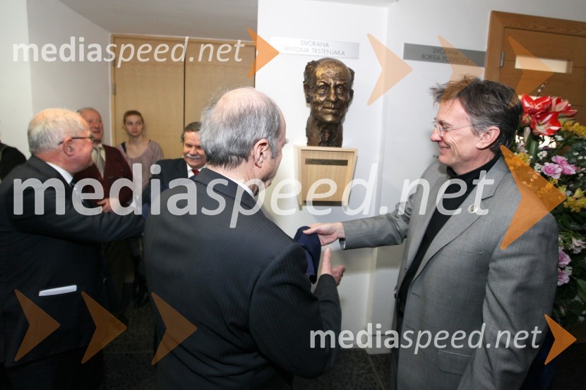 Boštjan Žekš, Ivan Lorenčič, fundacija Antona Trstenjaka in prof. dr. Danijel Rebolj, rektor Univerze v MariboruUniverza v Mariboru, Slovenska rektorska konferenca ter odkritje kipa dr. Antona Trstenjaka
