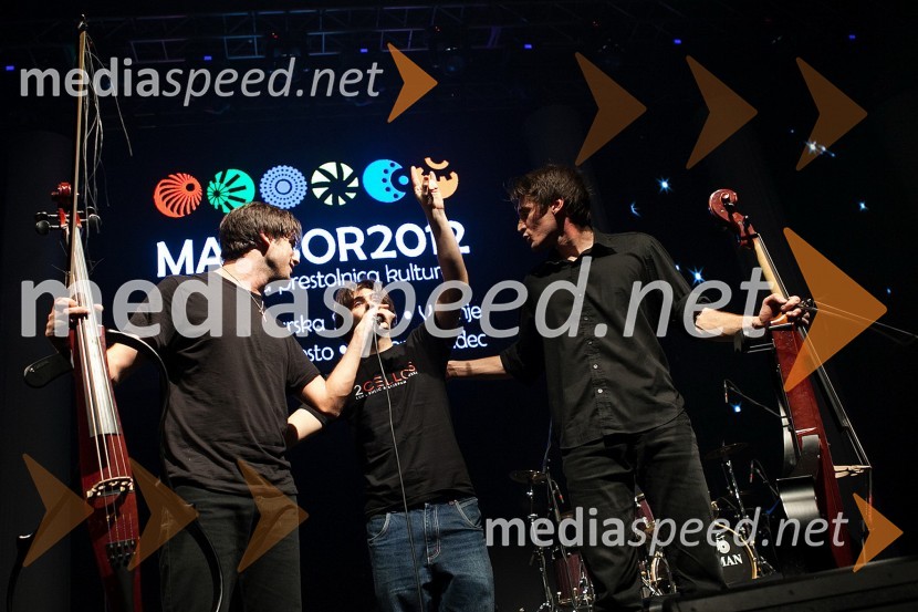 2Cellos in njun bobnarEPK Maribor 2012: koncert 2CELLOS