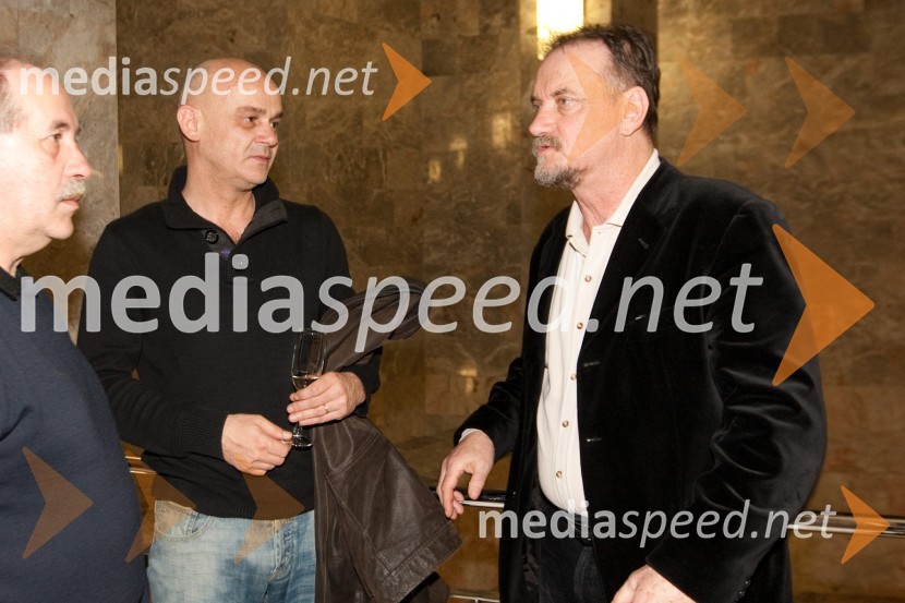 Damir Domitrović Kos, direktor festivala Ex Ponto in Primož Bebler, režiser24 ur, premiera v SNG Nova Gorica