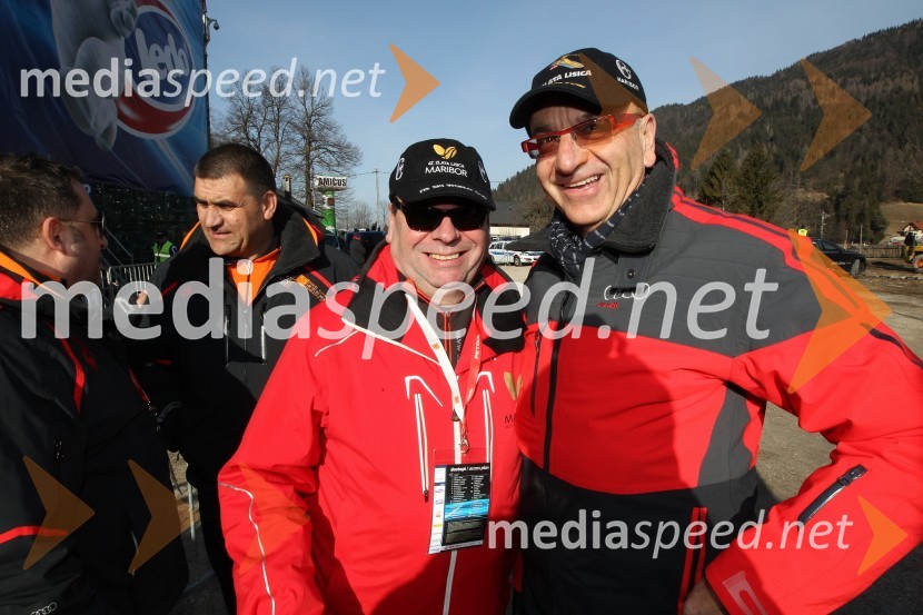 Srečko Vilar, generalni sekretar Zlate lisice in Heinz Slesak, generalni direktor Porsche Slovenija d.o.o.51. pokal Vitranc, veleslalom in VIP dogajanje