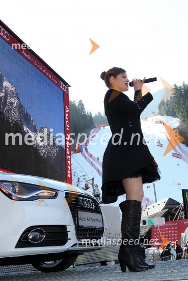 Flora Ema Lotrič, pevka51. pokal Vitranc, veleslalom in VIP dogajanje