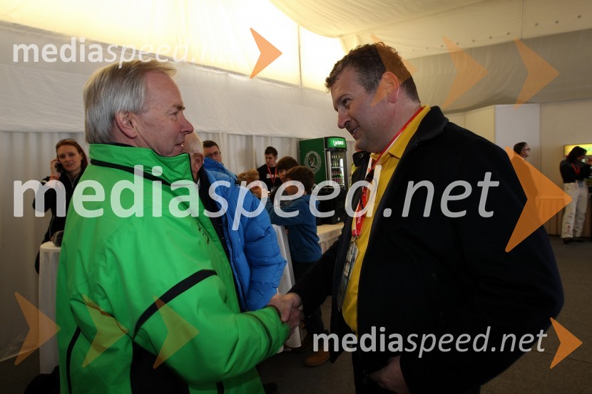 ... in Tomaž F. Lovše, predsednik Smučarske zveze Slovenije51. pokal Vitranc, veleslalom in VIP dogajanje