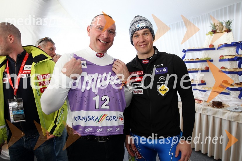 Tugomir Kodelja, Busines Manager Peugeot Citroen Slovenija
 in Janez Jazbec, smučar51. pokal Vitranc, veleslalom in VIP dogajanje