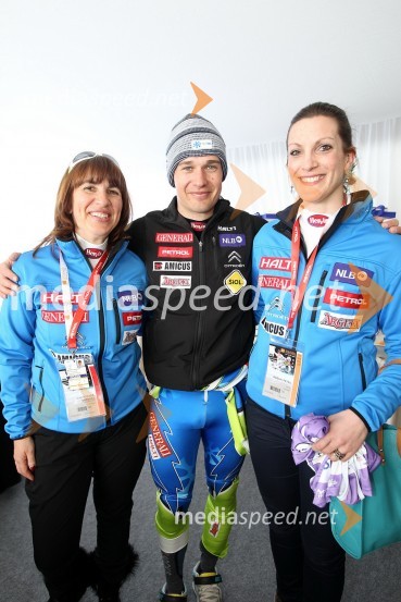 Barbara Kürner Čad, direktorica smučarske zveze Slovenije, Janez Jazbec, smučar in Petra Robnik51. pokal Vitranc, veleslalom in VIP dogajanje