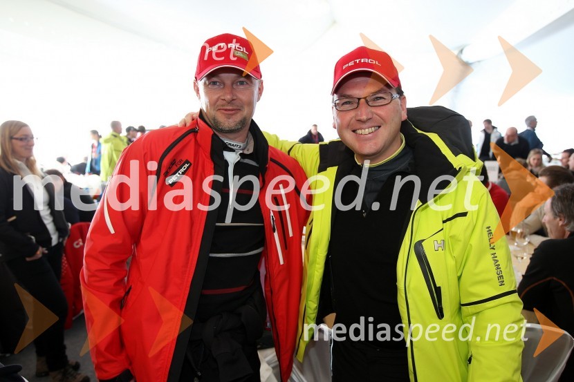 Rok Cuderman, vodja pospeševanja prodaje pri Petrolu ter Roman Dobnikar, direktor podjetja Petrol maloprodaja Slovenija51. pokal Vitranc, veleslalom in VIP dogajanje