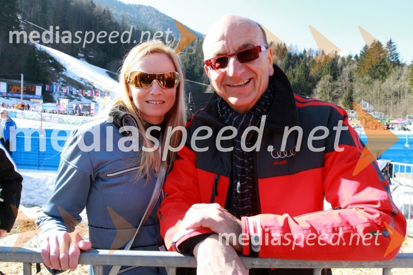 Mojca Zagernik in Heinz Slesak, generalni direktor Porsche Slovenija d.o.o.51. pokal Vitranc, veleslalom in VIP dogajanje