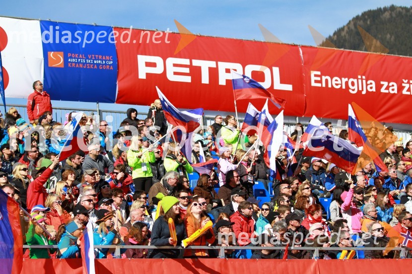 Slovenski navijači51. pokal Vitranc, veleslalom in VIP dogajanje