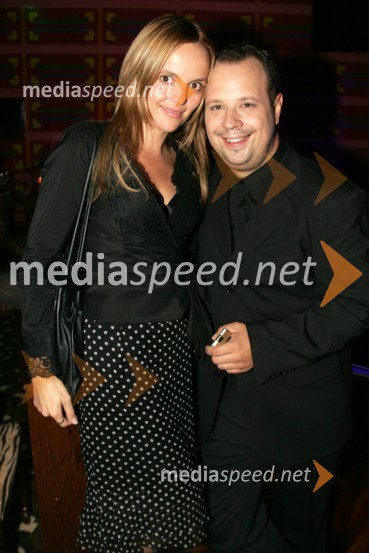 Ajša Vodnik in Mark Žitnik, televizijska voditeljaSupermodel Slovenije 2006