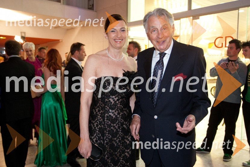 Majda Pintar in Demeter Bitenc, igralecViktorji 2011, rdeča preproga in VIP dogajanje