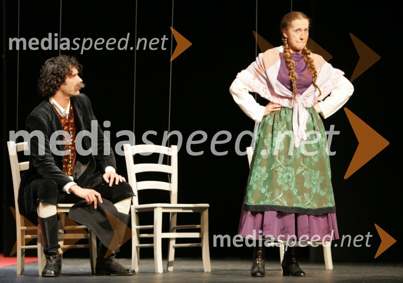 Dejan Pevčevič in Barbara Vidovič, igralca - spremljevalni program podelitve Borštnikovega prstanaBorštnikov prstan 2006, podelitev