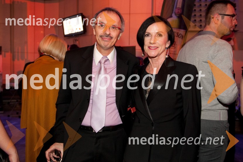 Miha Berdajs in Slavka Pajk, stilistkaViktorji 2011, rdeča preproga in VIP dogajanje