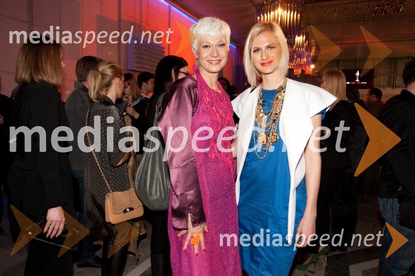 Barbara Drnač, novinarka in hčerka Tereza PoljaničViktorji 2011, rdeča preproga in VIP dogajanje