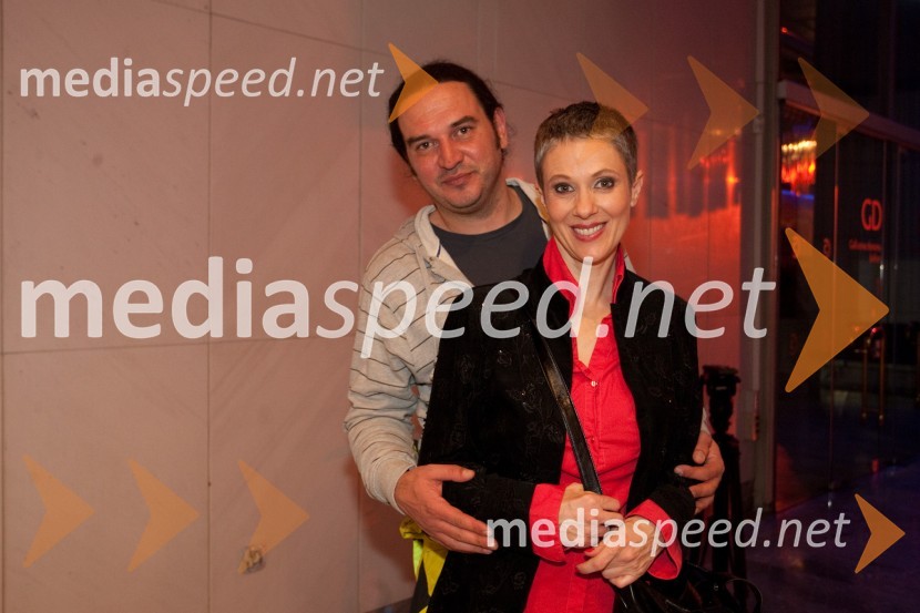 Gašper Tič, igralec in soproga Nataša Tič Ralijan, igralkaViktorji 2011, rdeča preproga in VIP dogajanje