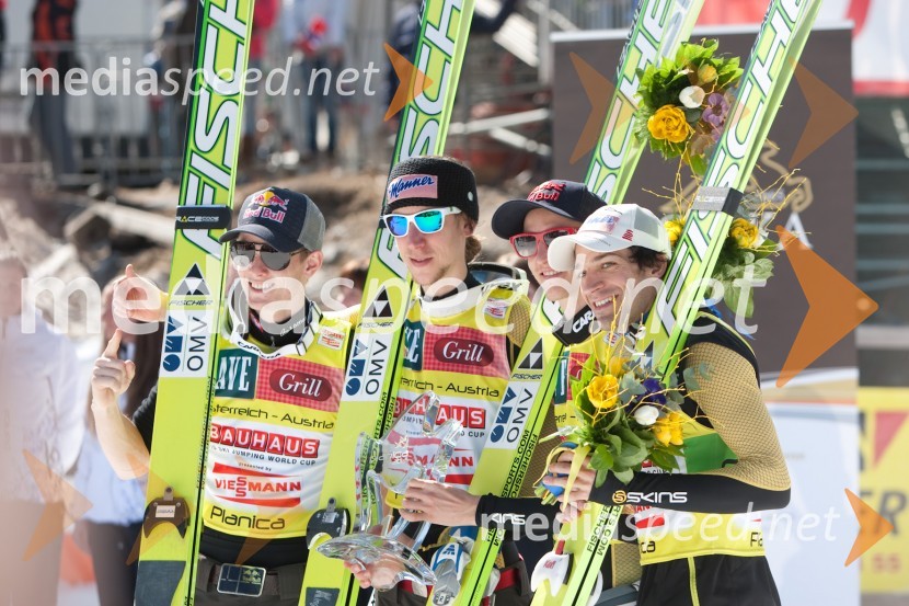 Ekipa AvstrijePlanica 2012, finale v smučarskih poletih, ekipna tekma