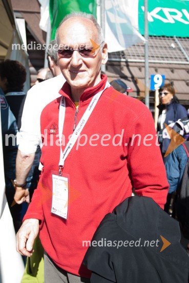 Miro Cerar, nekdanji gimnastičar in predsednik Olimpijske akademije ter ambasador za fair playPlanica 2012, finale v smučarskih poletih, ekipna tekma
