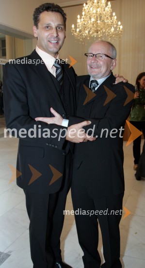 Danilo Rošker, direktor SNG Maribor in Peter Ternovšek, igralec - dobitnik Borštnikovega prstana 2006Borštnikov prstan 2006, podelitev