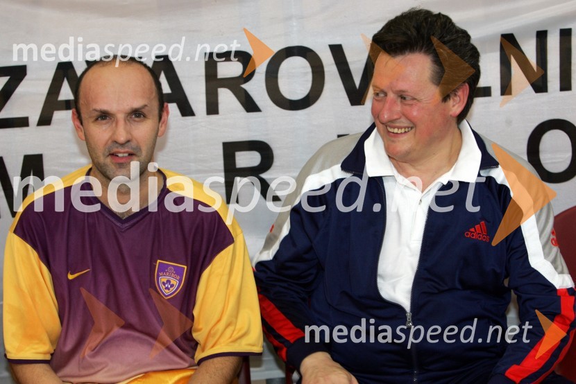 Tomaž Ranc, glavni ter odgovorni urednik Večera in Gregor Pivec, direktor Splošne bolnišnice MariborNogometna tekma -  politiki : gospodarstveniki