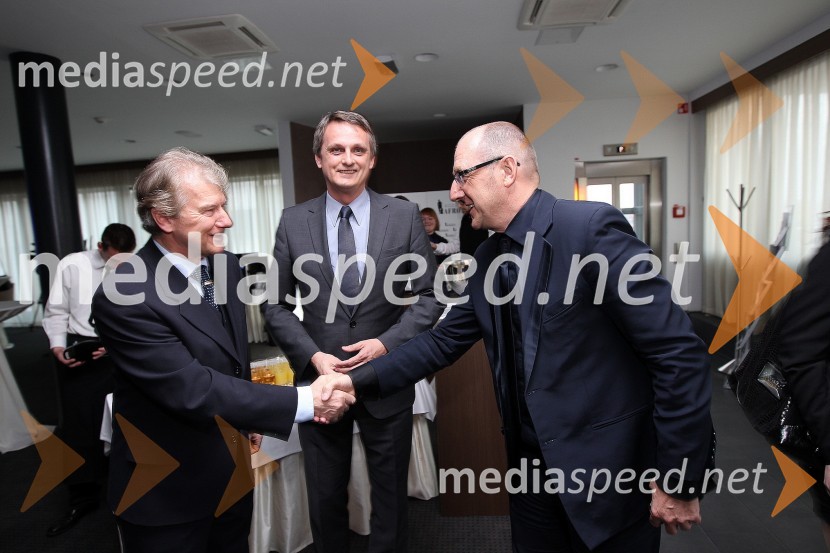 Prof. dr. Davorin Kračun, Ekonomsko poslovna fakulteta Univerze v Mariboru, Tomaž Kancler, podžupan MOM in Brane Krajnik, direktor The Slovenia TimesZaključna prireditev Guest Star 2011 - Izbor tujih osebnosti leta