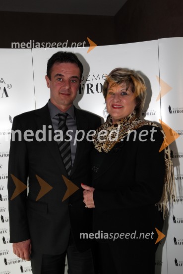 Iztok Zorin in Danica Zorin Mijošek, direktorica in ustanoviteljica podjetja Kozmetika AfroditaZaključna prireditev Guest Star 2011 - Izbor tujih osebnosti leta