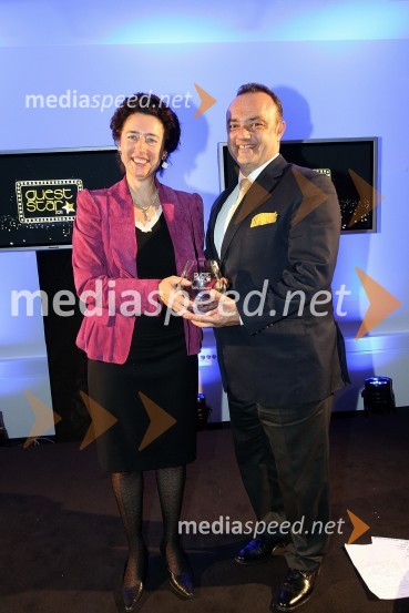 Anunciada Fernandez de Cordova, veleposlanica Kraljevine Španije v Sloveniji in Igor Popov, veleposlanik Makedonije v SlovenijiZaključna prireditev Guest Star 2011 - Izbor tujih osebnosti leta