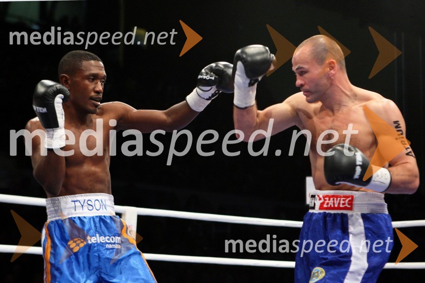 Bethuel Uushona, namibijski boksar in Dejan Zavec, interkontinentalni prvak velterske kategorije po različici WBODejan Zavec vs. Bethuel Uushona, dvoboj za naslov interkontinentalnega prvaka velterske kategorije po različici WBO