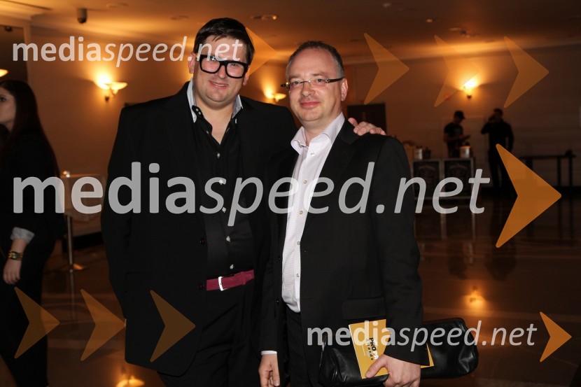 Danijel Koletić, Apriori Komunikacije in predsednik organizacijskega odbora mednarodne konference PRO.PR 2012 ter prof. dr. Dejan Verčič, prefesor na Fakulteti za družbene vede Univerze v Ljubljani in partner pri podjetju Pristop10. PRO.PR konferenca, mednarodna konferenca za odnose z javnostmi
