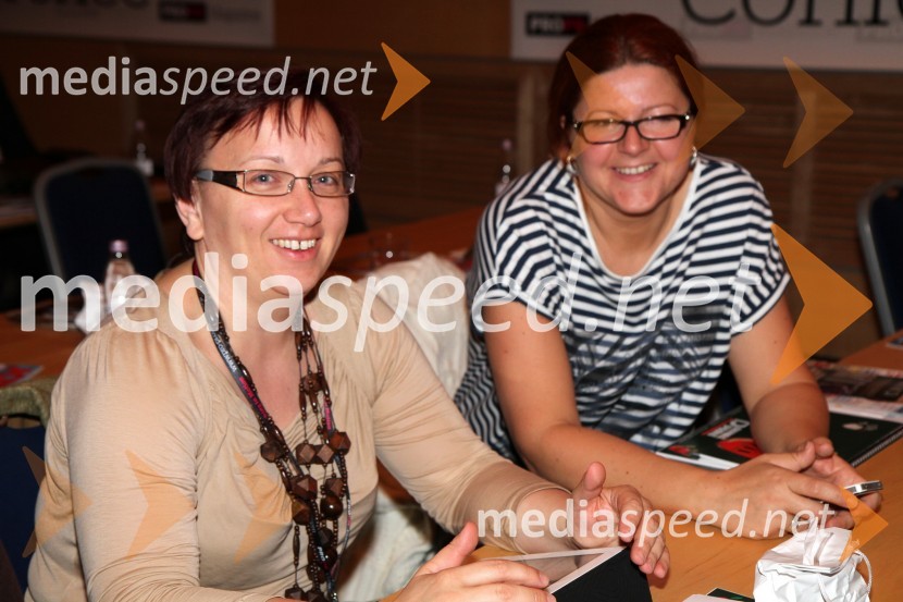 Sabrina Povšič Štimec, RTV Slovenija in Tatjana Novak, direktorica podjetja Press Clipping10. PRO.PR konferenca, mednarodna konferenca za odnose z javnostmi