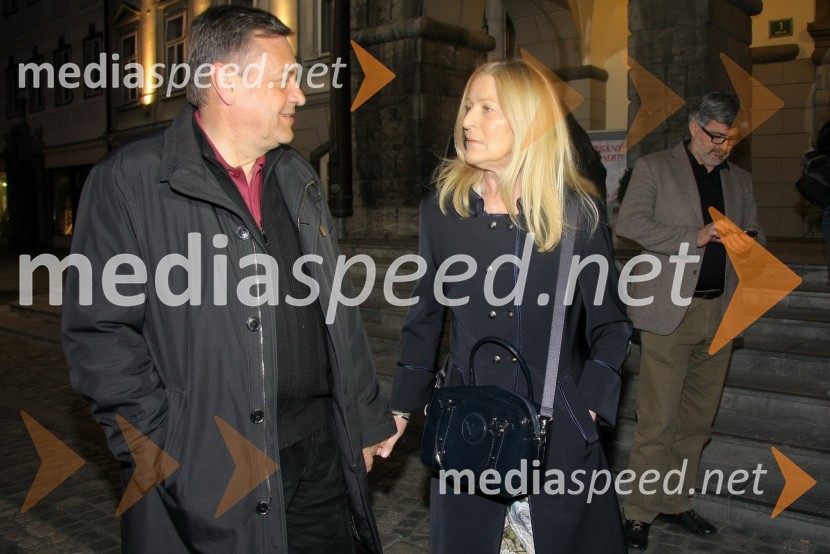 Zoran Janković, župan Mestne občine Ljubljana in soproga Mija JankovićZoran Janković je znova postal župan Ljubljane