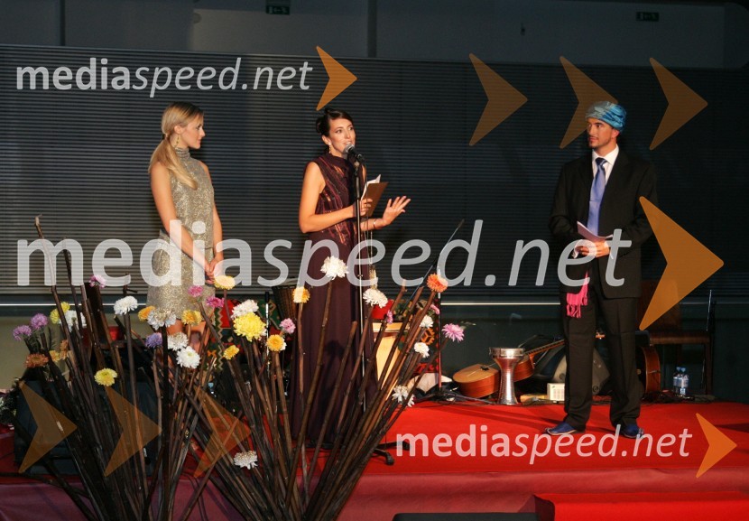 Živa Vadnov, Miss Slovenije 2004, Gordana Sredojevič Goga, glavna in odgovorna urednica revij Smrklja, Eva, Lepa in zdrava in Marko Potrč, moderator Radia CityFemme fatal 2006, izbor revije Eva