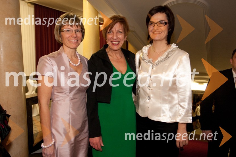 Vera Aljančič Falež, članica uprave Mercatorja, predsednica Lions kluba Viva, Viktorija Potočnik, nekdanja županja Mestne občine Ljubljana in Olga Karba, županja občine LjutomerDobrodelni dogodek Lions kluba Viva