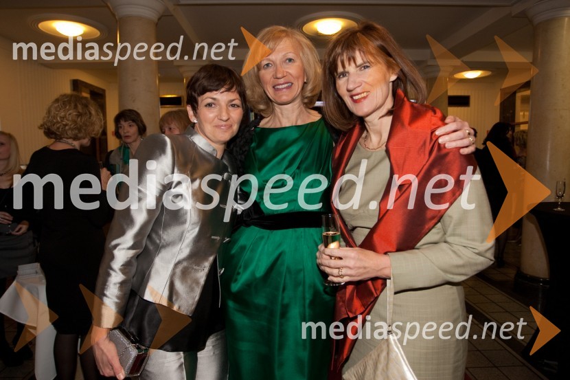 Maja Makovec Brenčič, prodekanja za razvoj na Ekonomski fakulteti v Ljubljani, podpredsednica Lions kluba Viva, Bojana Morelj, direktorica podjetja Prodis d.o.o., Majda KuzmaDobrodelni dogodek Lions kluba Viva