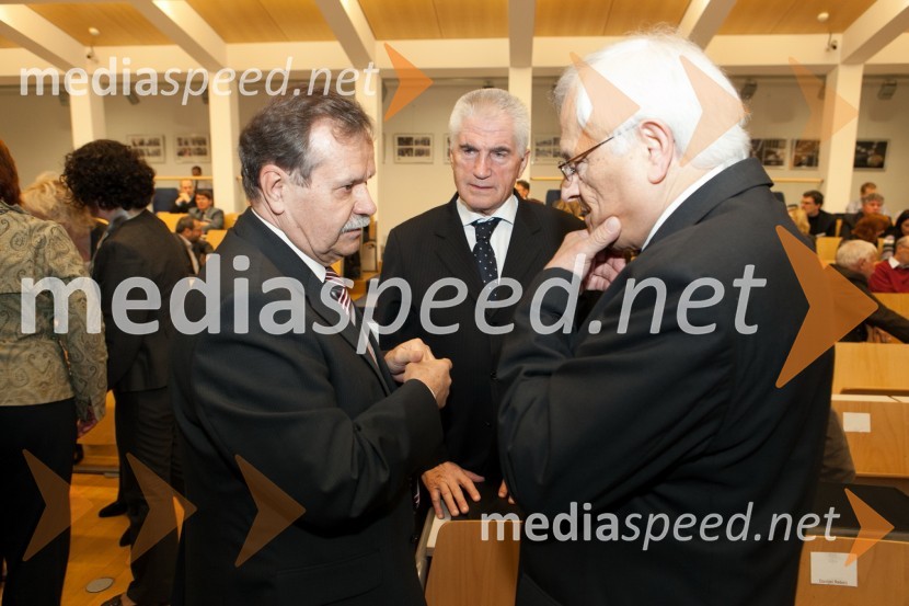 Prof. dr. Radovan Stanislav Pejovnik, rektor Univerze v Ljubljani, 	prof. dr. Ludvik Toplak, predsednik Evropskega središča Maribor (ESM) ter nekdanji rektor Univerze v Mariboru in prof. dr. Jože Trontelj, predsednik SAZU (Slovenska akademija znanosti in umetnosti)Kultura kakovosti in prepoznavnost slovenskih univerz, Slovenska rektorska konferenca