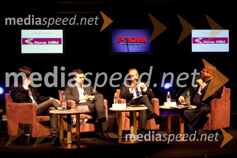 	Jugoslav Petković, Silicon Gardens, Blaž Kos, Go:global program, mag. Radovan Žerjav, Minister za gospodarski razvoj in tehnologijo in Peter Frankl, direktor in glavni urednik časnika FinanceKonferenca Podim 2012, 1. dan