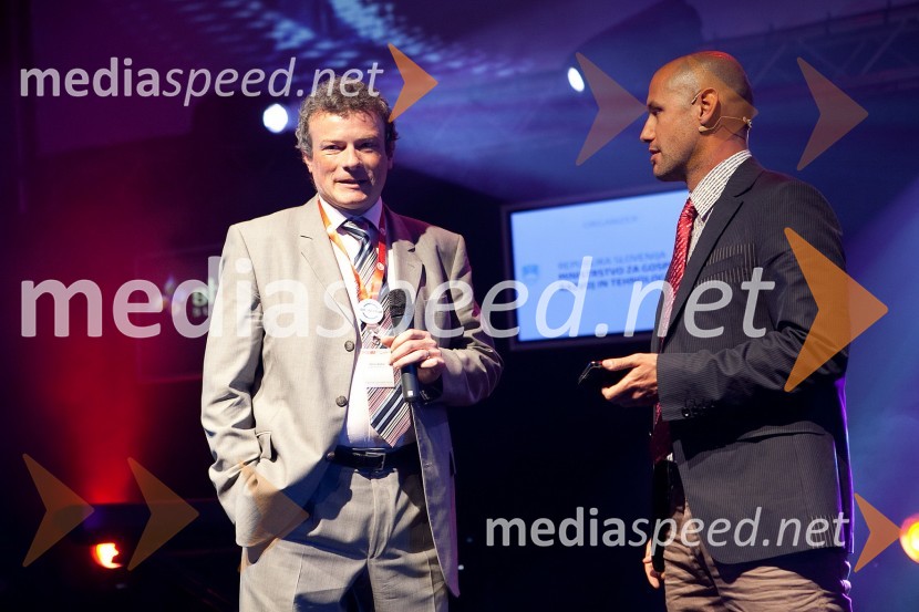 Dr. Peter Weber, direktor Weber Marine in Peter Poles, povezovalec programaKonferenca Podim 2012, 1. dan