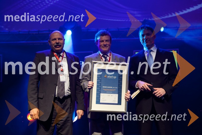 Mag. Iztok Lesjak, direktor Tehnološki park Ljubljana, dr. Peter Weber, direktor Weber Marine in 	Simon Hvalec, izvršilni direktor Nova KBM d.d. za Področje vzhodne SlovenijeKonferenca Podim 2012, 1. dan