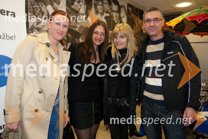 Petra Šušteršič, direktorica City magazina, Nataša Lipovšek, Dada Jerovšek, Kaval Group in Luka ŠušteršičEksotični hotel Marigold, premiera filma