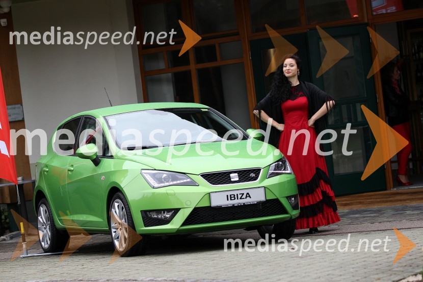 Seat Ibiza in Urška CentaSeat Ibiza, slovenska predstavitev