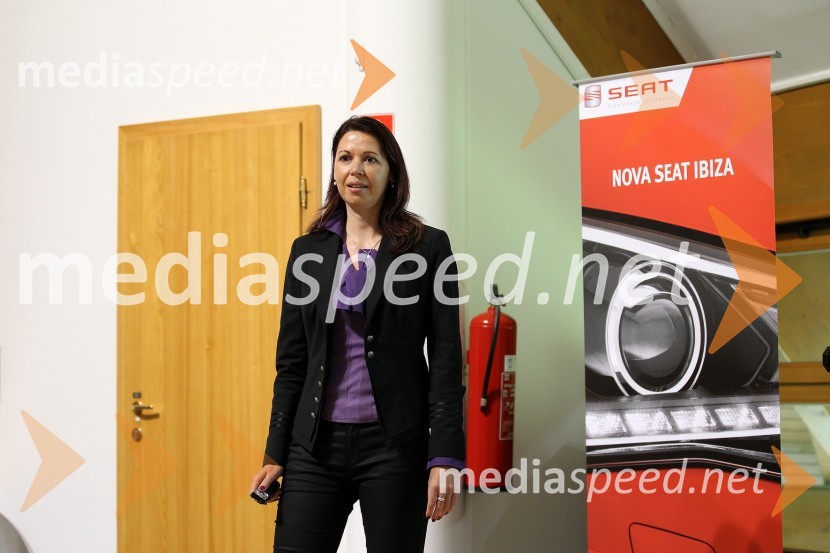 Simona Mavsar, direktorica znamke Seat pri Porsche Slovenija d.o.o.Seat Ibiza, slovenska predstavitev