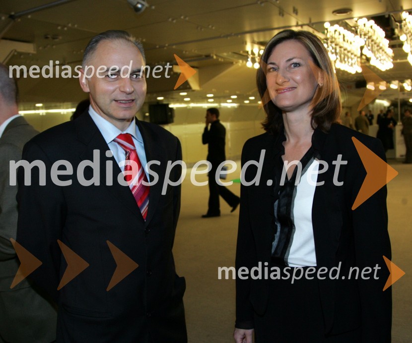 Mag. Andrej Lovšin, predsednik uprave Intereuropa d.d. in Manja Skernišak, članica uprave NKBM in nadzornega sveta Zavarovalnice MariborGazela 2006, finale