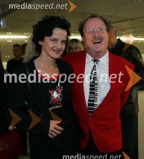 Tomaž Domicelj, glasbenik in Brunec Irena - Tébi, umetnicaGazela 2006, finale