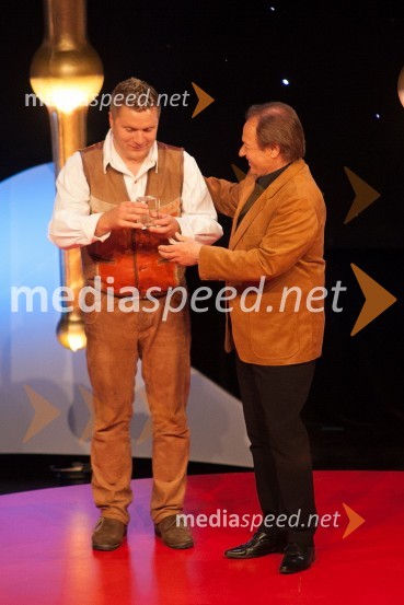 Gorazd Topolovec, član ansambla Pajdaši in Alfi Nipič, član strokovne komisijeFestival polka in valček 2012