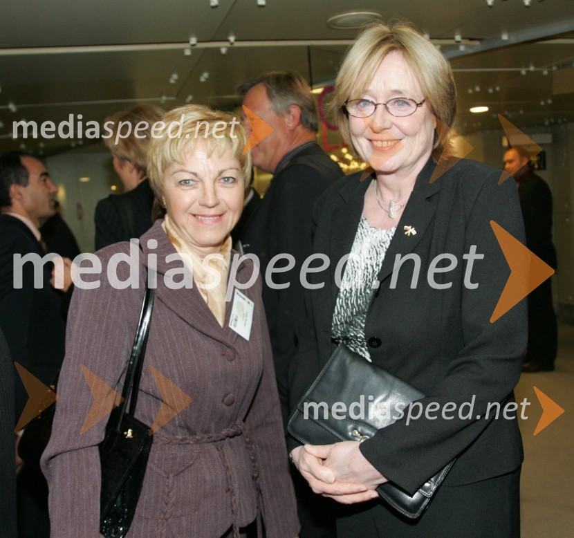 Vojka Ravbar, izvršna direktorica SKB Banke in Birgitta Cecilia Maria Stenius - Mladenov, finska veleposlanicaGazela 2006, finale