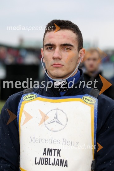 Jernej Pečnik (AMTK Ljubljana)Speedway Državno prvenstvo posameznikov Slovenije in Hrvaške - 1. dirka