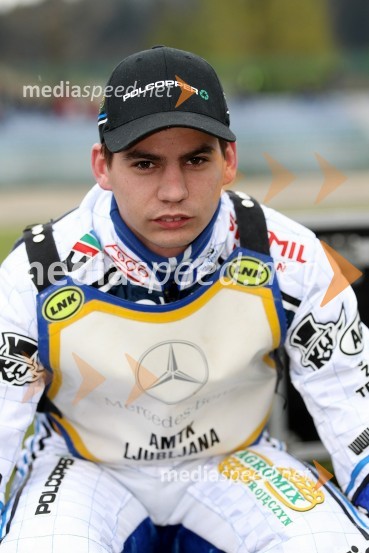 Jurica Pavlic (SK Unia, HR)Speedway Državno prvenstvo posameznikov Slovenije in Hrvaške - 1. dirka