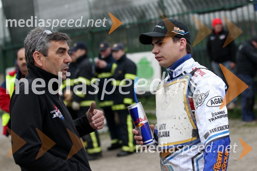 Zvonko Pavlic in  Jurica Pavlic (SK Unia, HR)Speedway Državno prvenstvo posameznikov Slovenije in Hrvaške - 1. dirka