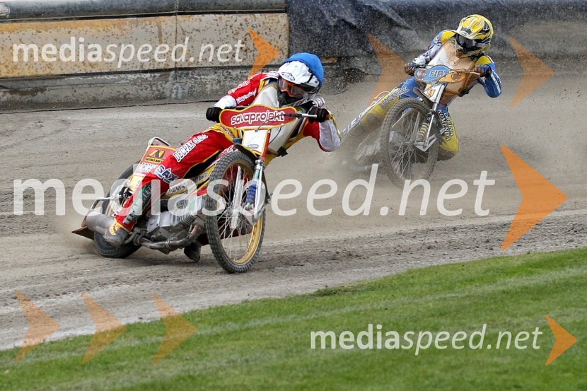 Matic Ivačič (AMD Krško), Matic Voldrih (AMTK Ljubljana)Speedway Državno prvenstvo posameznikov Slovenije in Hrvaške - 1. dirka